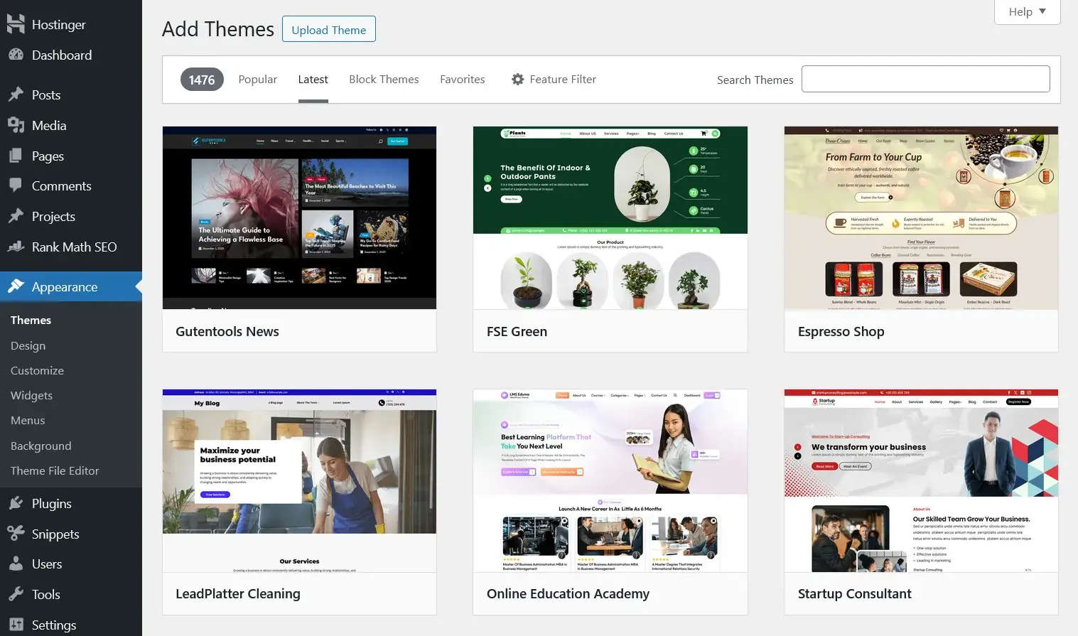 Pick a WordPress Theme