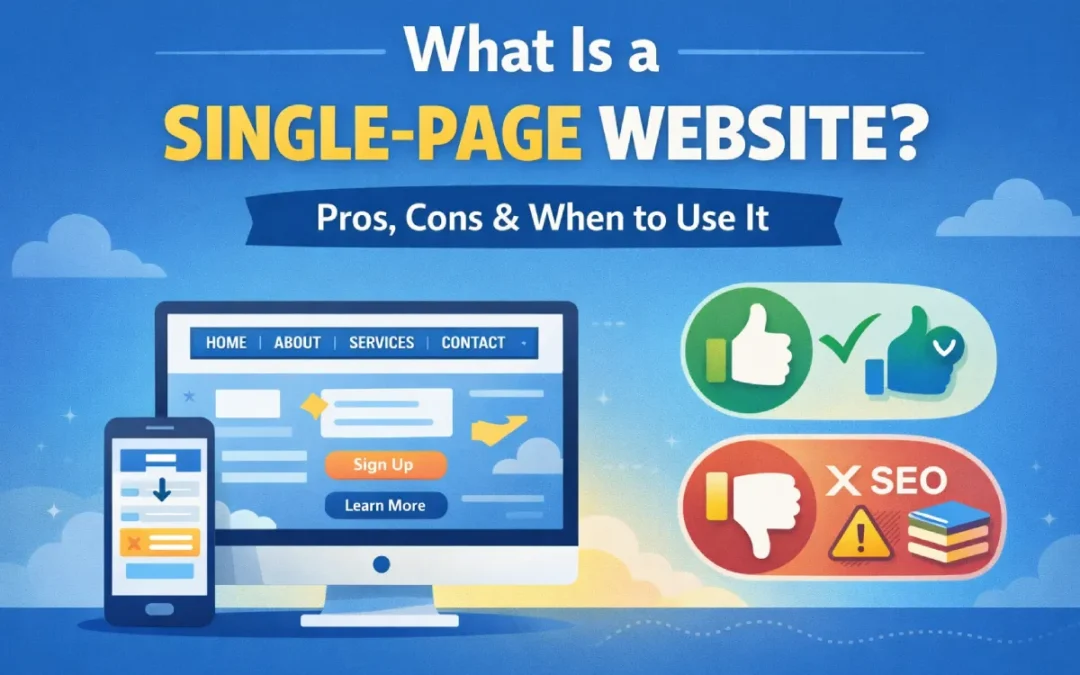 Is a Single-Page Website Right for Your Business? Pros, Cons & Best Use Cases (2026)