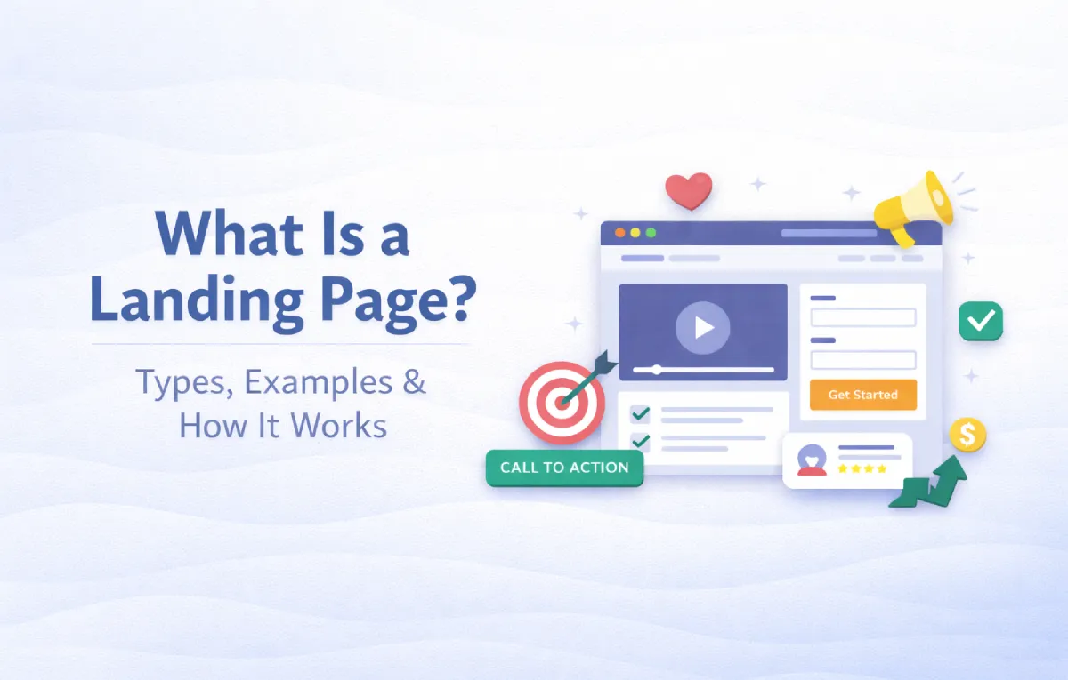 What Is a Landing Page? Types, Examples & How It Works