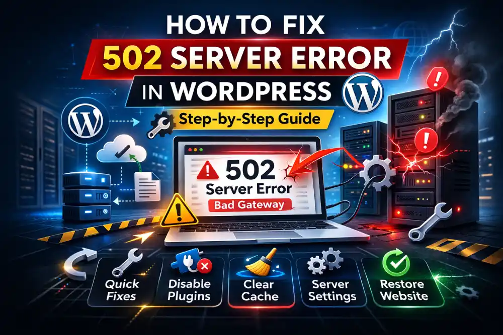How to Fix 502 Server Error in WordPress (Step-by-Step Guide)