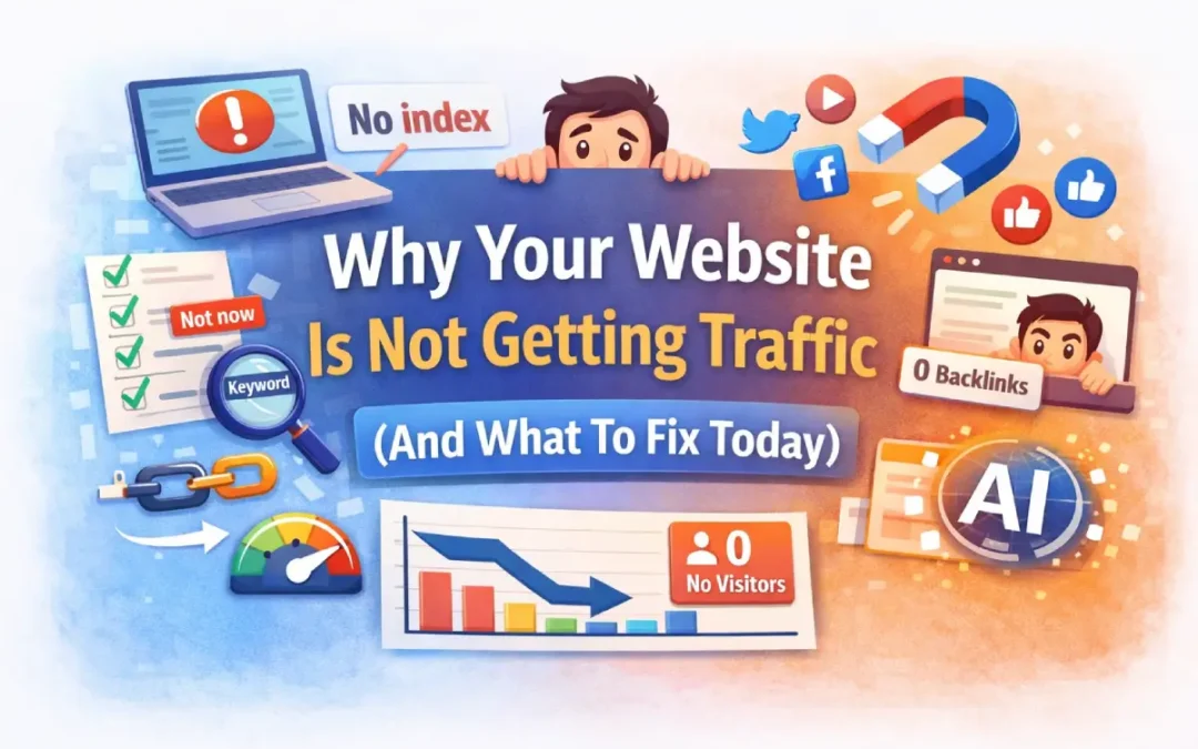 Why Your Website Is Not Getting Traffic (And What To Fix Today)