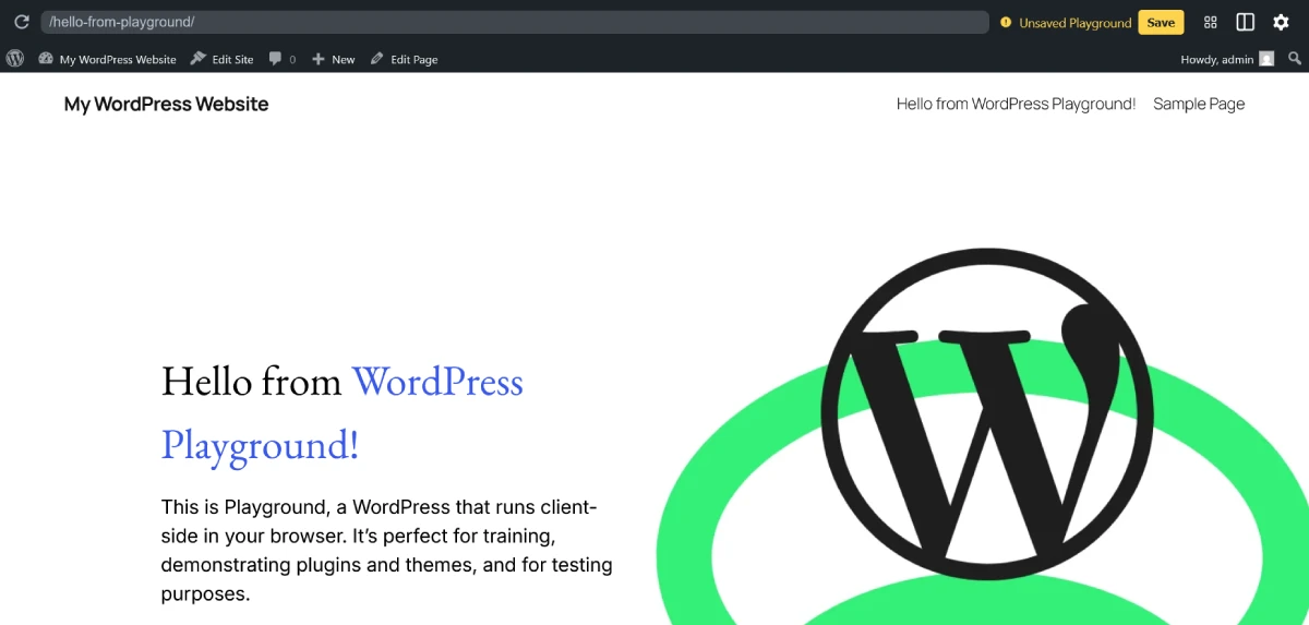 WordPress Playground - Try WordPress Without Hosting or a Domain