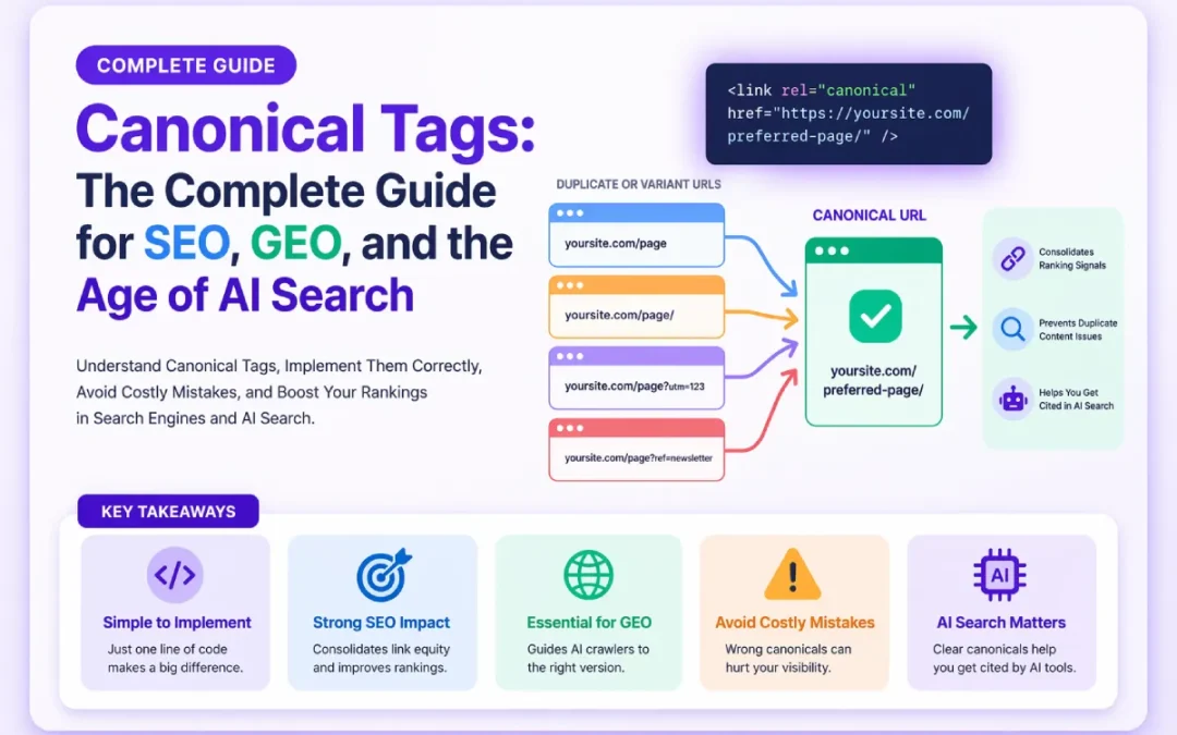 Canonical Tags: The Complete Guide for SEO, GEO, and the Age of AI Search