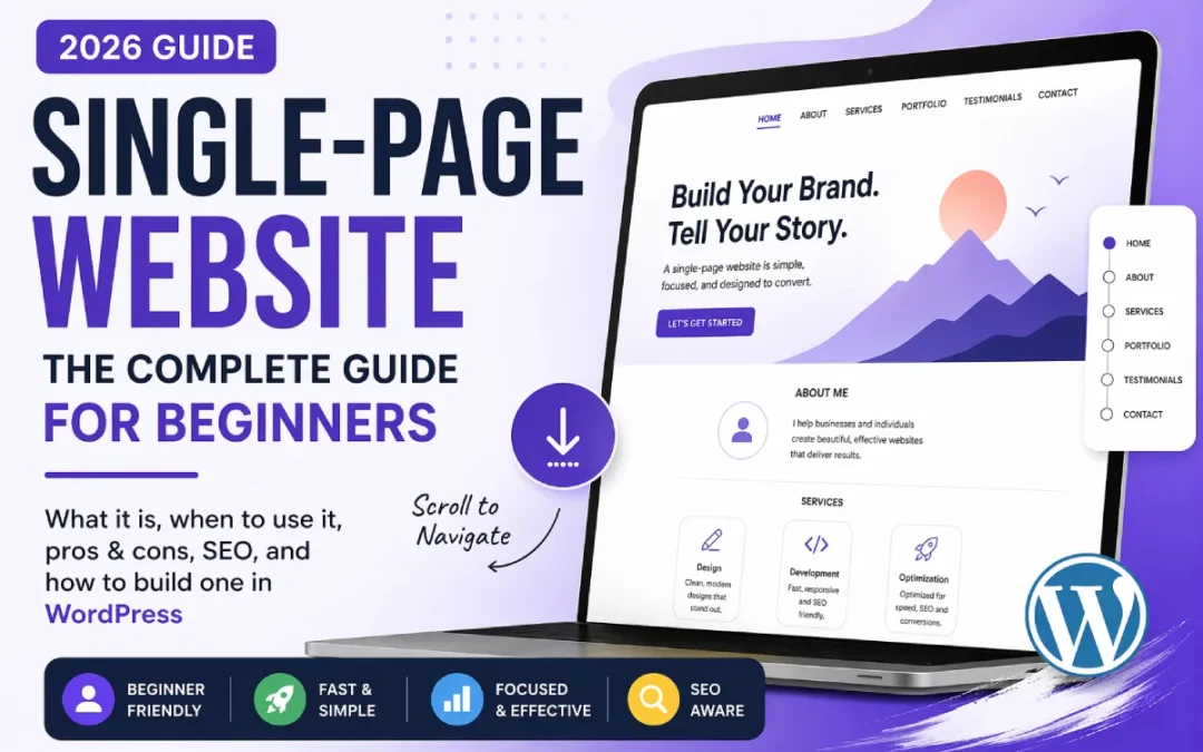 Single-Page Website: The Complete Guide for Beginners (2026)