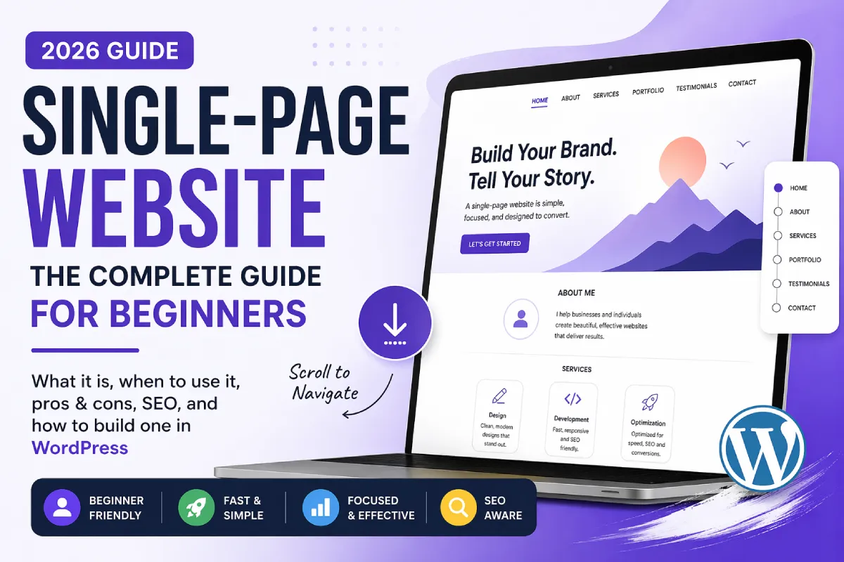 Single-Page Website: The Complete Guide for Beginners (2026)