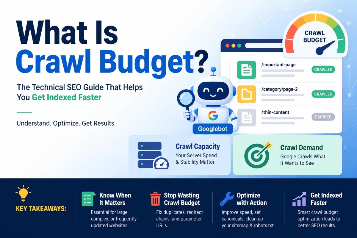 What Is Crawl Budget? How to Optimize It for Faster Indexing
