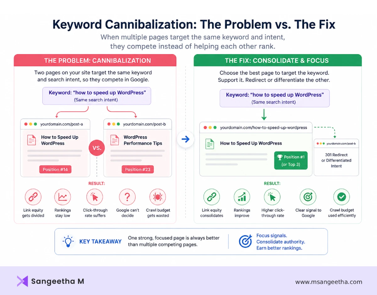 How to Prevent Keyword Cannibalization
