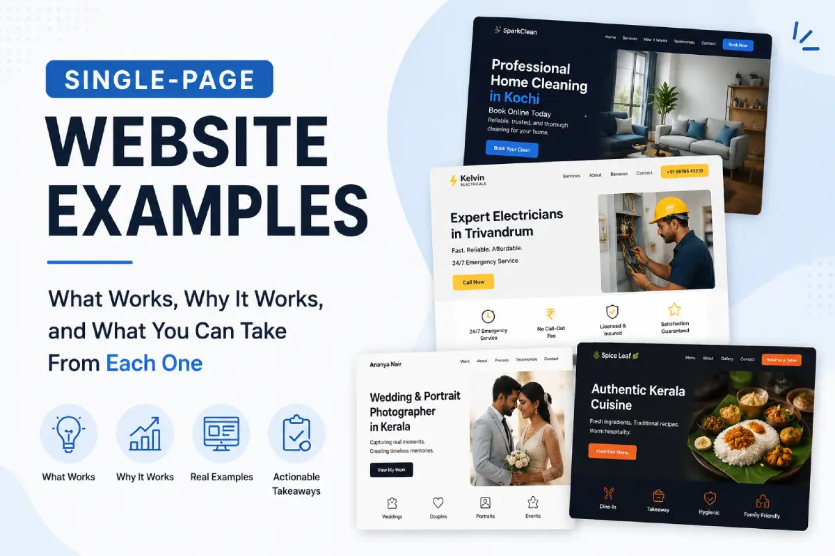 Single-Page Website Examples: What Makes Them Work