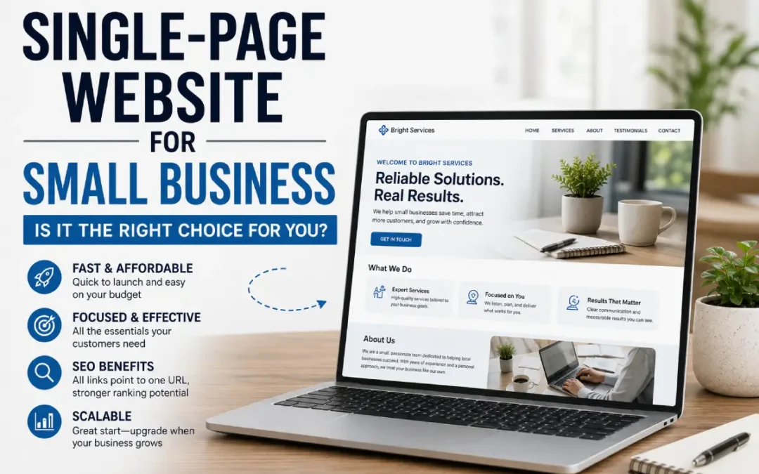 Single-Page Website for Small Business: Is It the Right Choice for You?