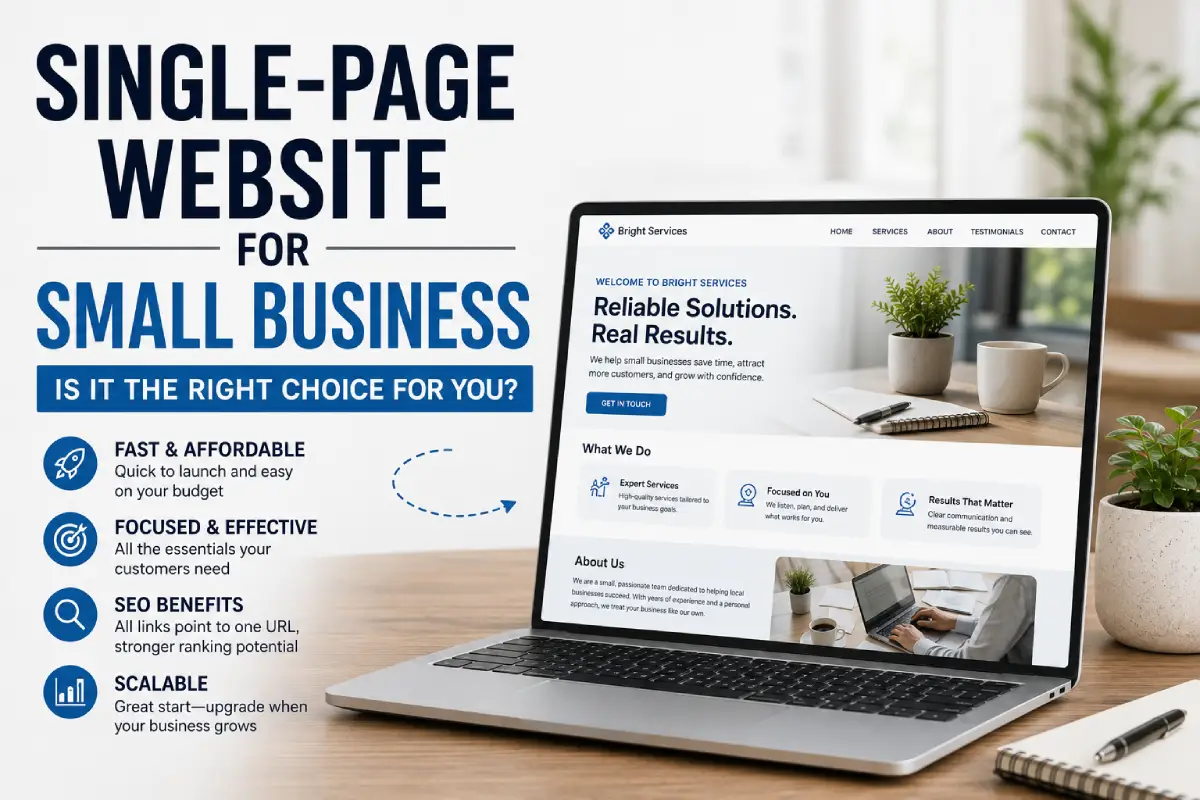 Single-Page Website for Small Business: Is It the Right Choice for You?