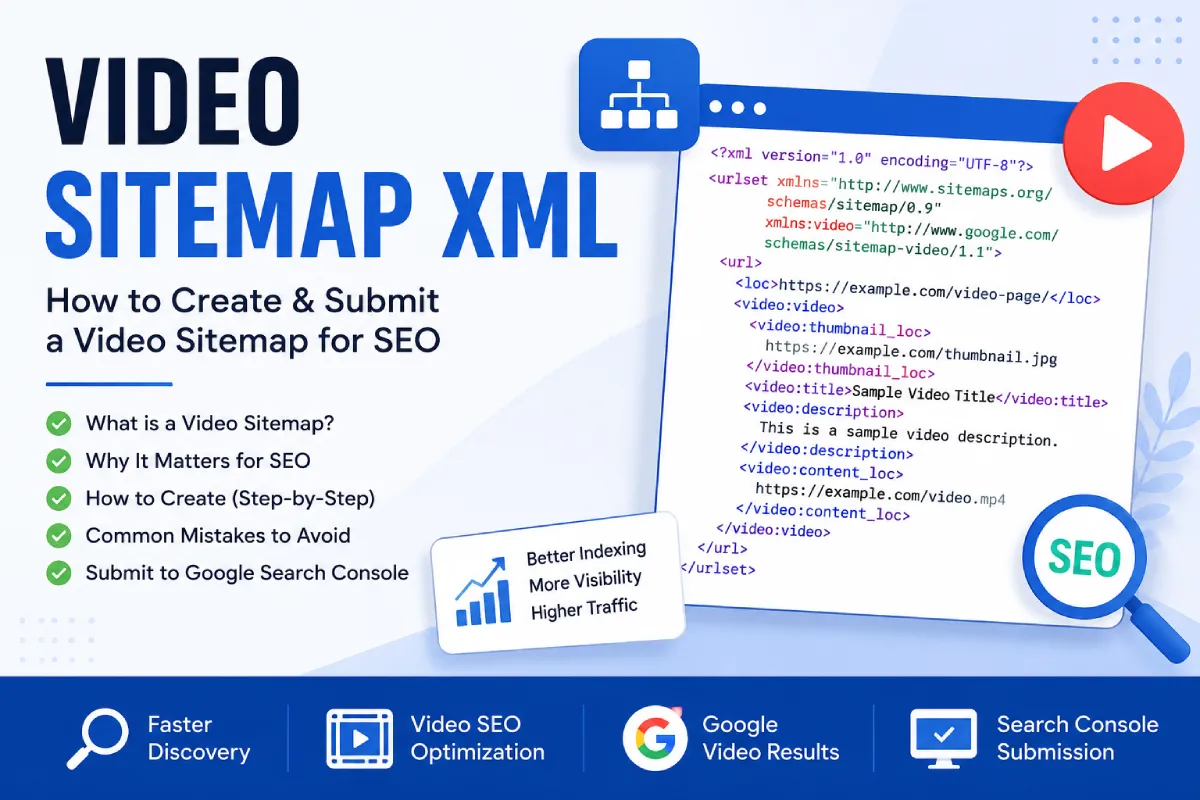 Video Sitemap XML Guide (2026): How I Create and Submit Video Sitemaps for SEO