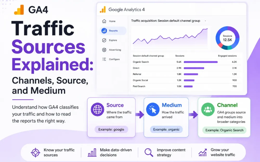GA4 Traffic Sources Explained: Channel vs Source vs Medium