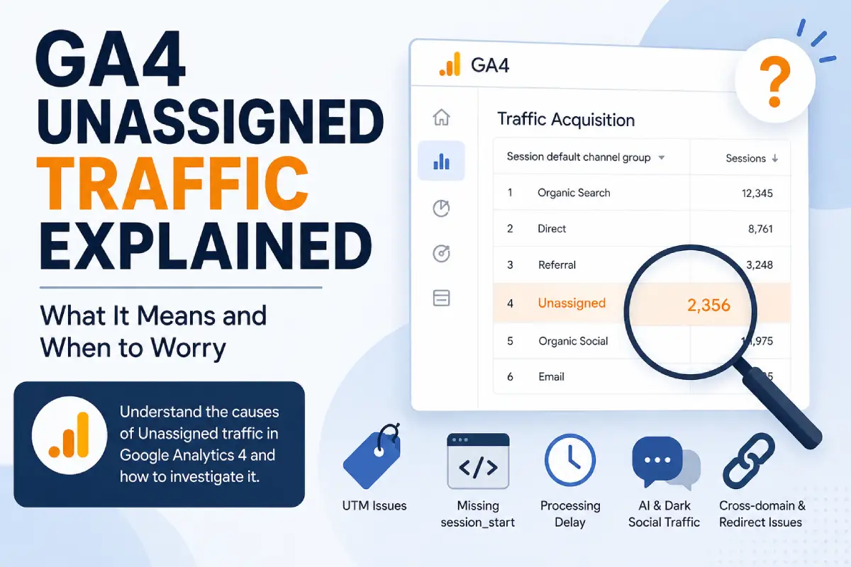 GA4 Unassigned Traffic Explained: What It Means and When to Worry