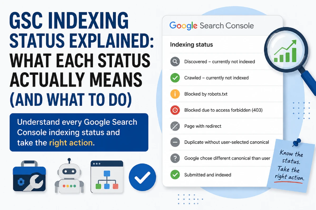 GSC Indexing Status Explained: What Each Status Actually Means (And What to Do)