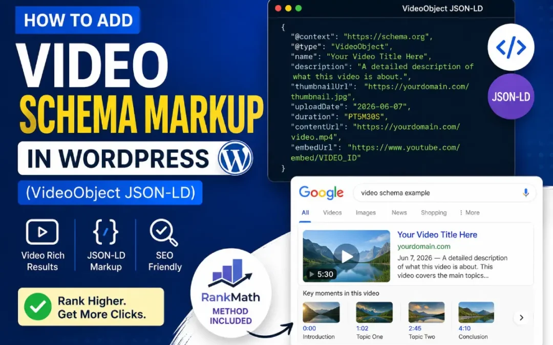 How to Add Video Schema Markup in WordPress (VideoObject JSON-LD)