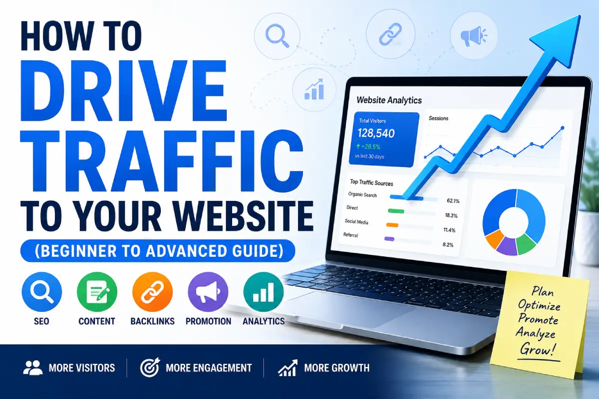How to Drive Traffic to Your Website: The Complete Beginner to Advanced Guide