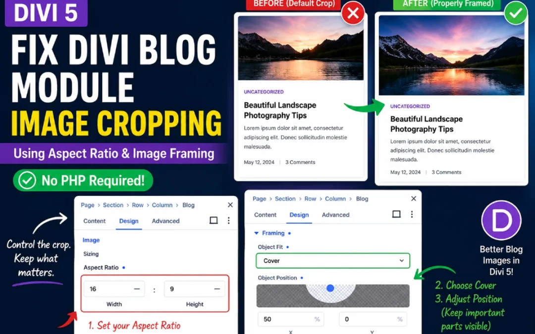 How to Fix Divi Blog Module Image Cropping in Divi 5 (No PHP Code Needed)