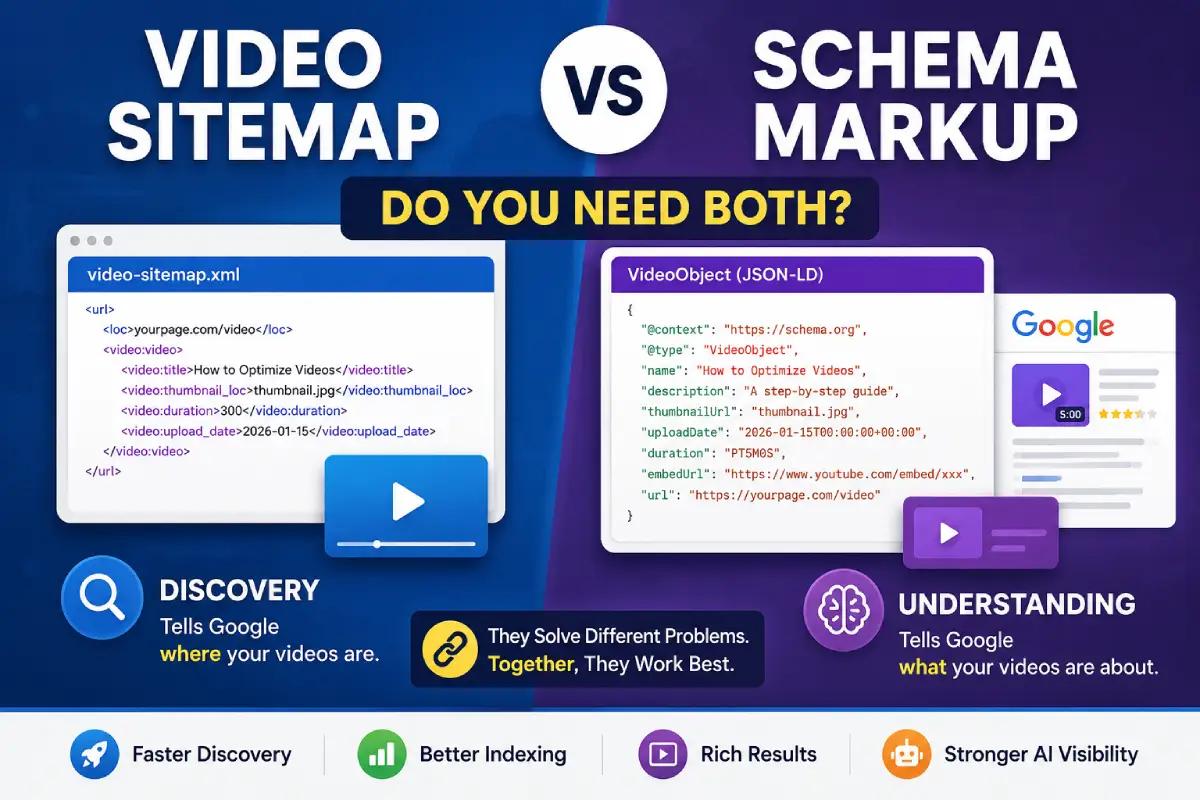 Video Sitemap vs Video Schema Markup: Do You Need Both?