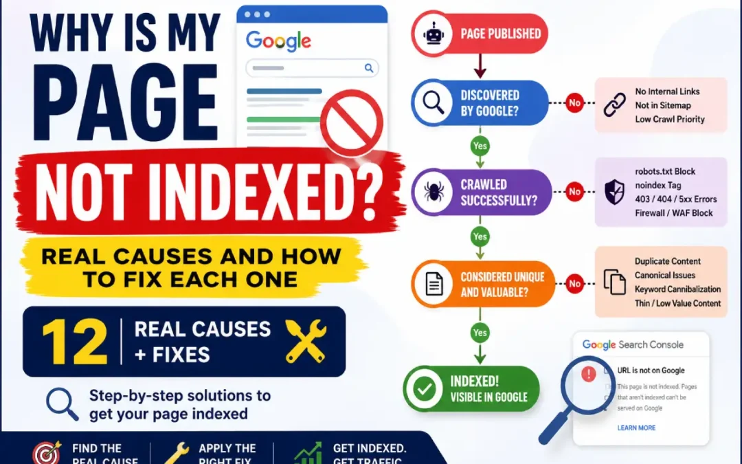 Why Is My Page Not Indexed by Google? (Real Causes and How to Fix Each One)