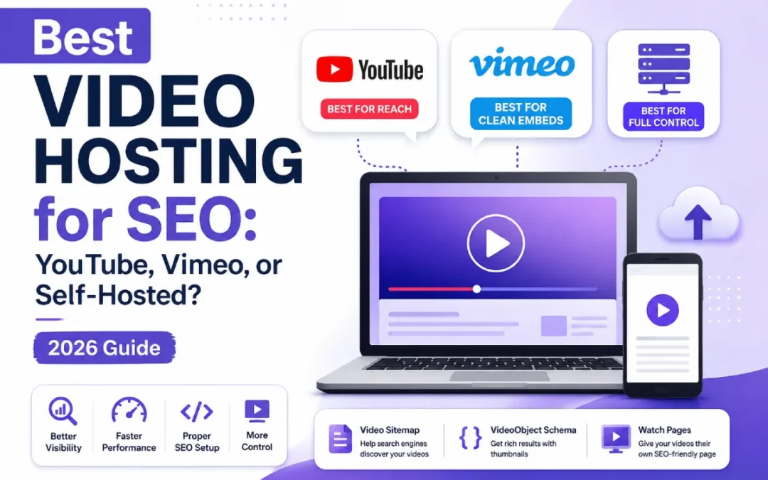 Best Video Hosting for SEO: YouTube, Vimeo, or Self-Hosted? (2026 Guide)