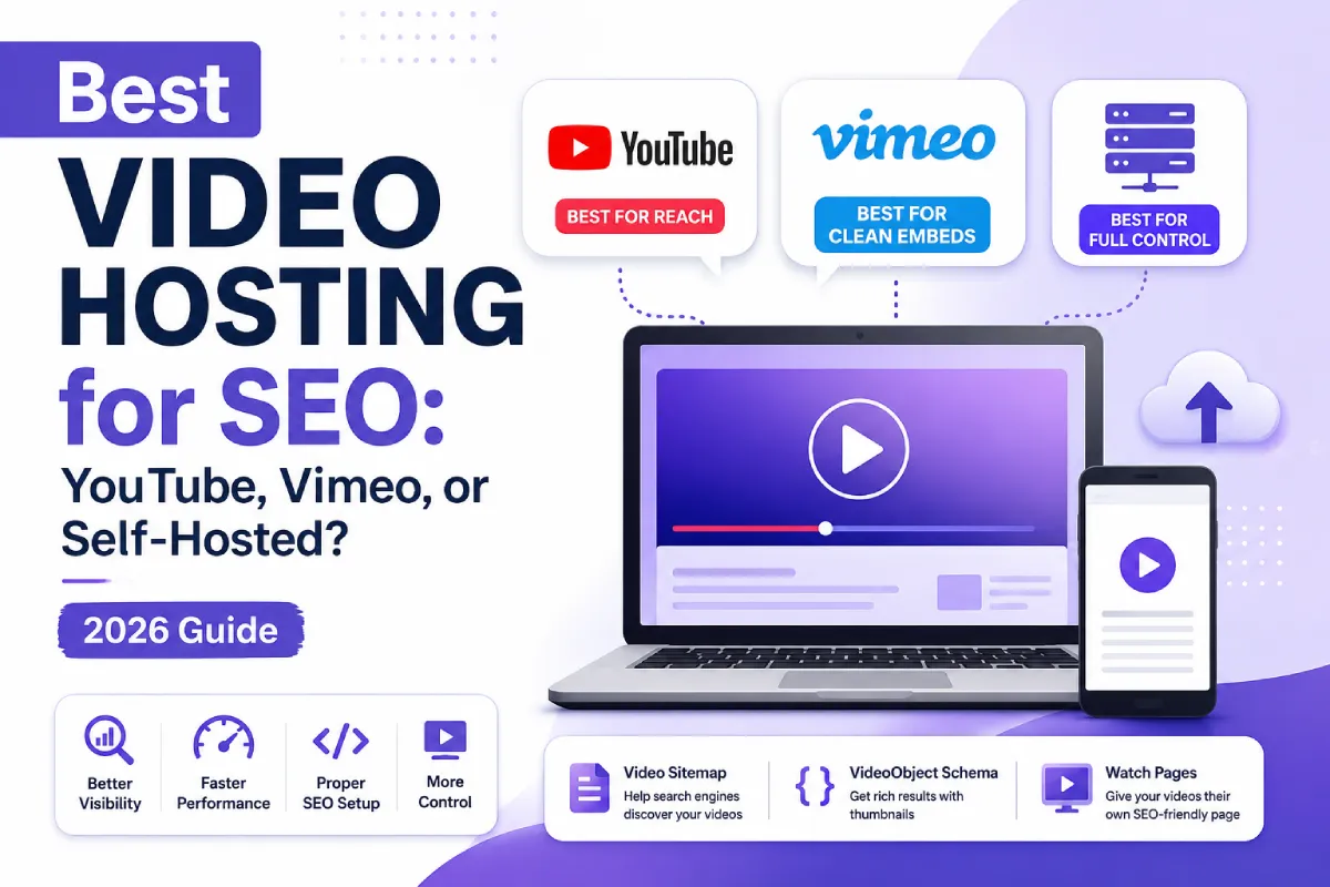 Best Video Hosting for SEO: YouTube, Vimeo, or Self-Hosted? (2026 Guide)