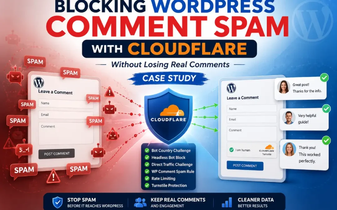 Blocking WordPress Comment Spam with Cloudflare (Without Losing Real Comments)