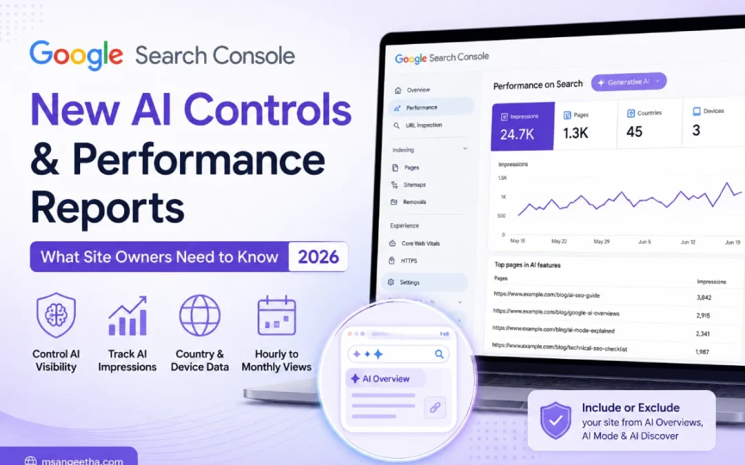 Google Search Console’s New AI Controls and Performance Reports: What Site Owners Need to Know (2026)