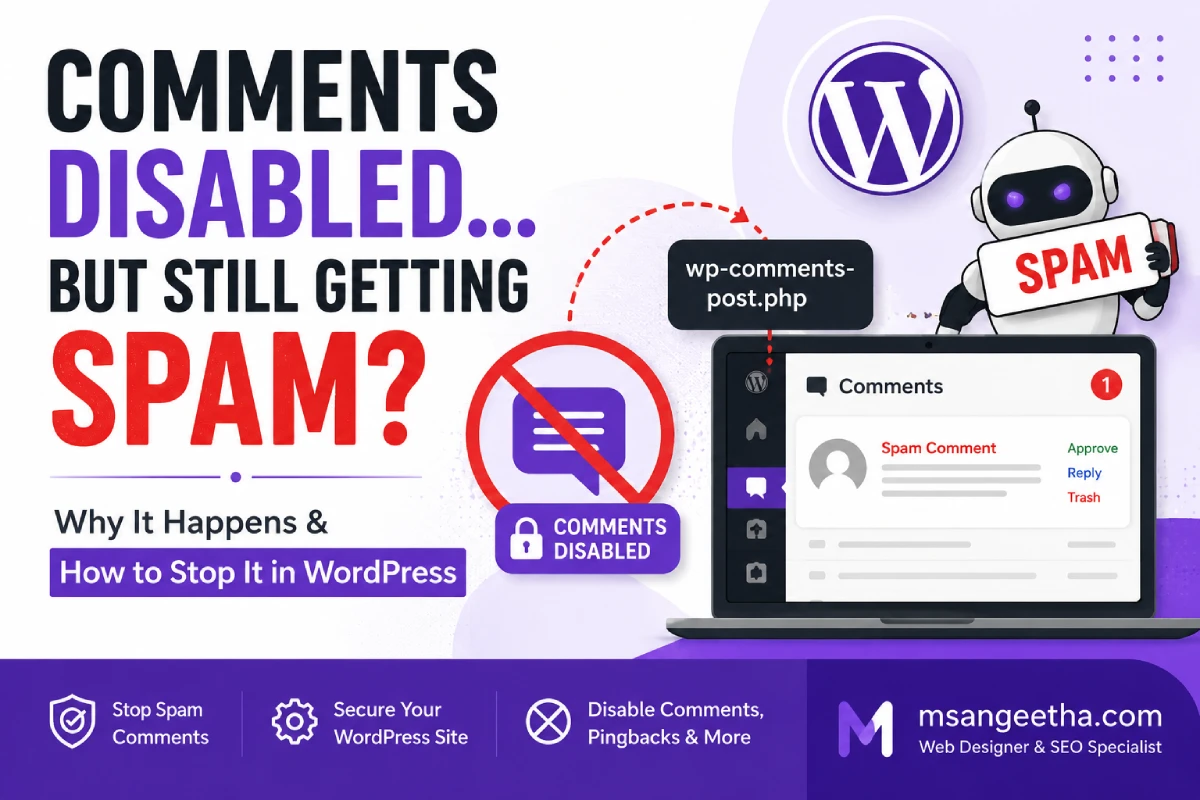 Why Am I Getting Spam Comments Even Though Comments Are Disabled in WordPress?