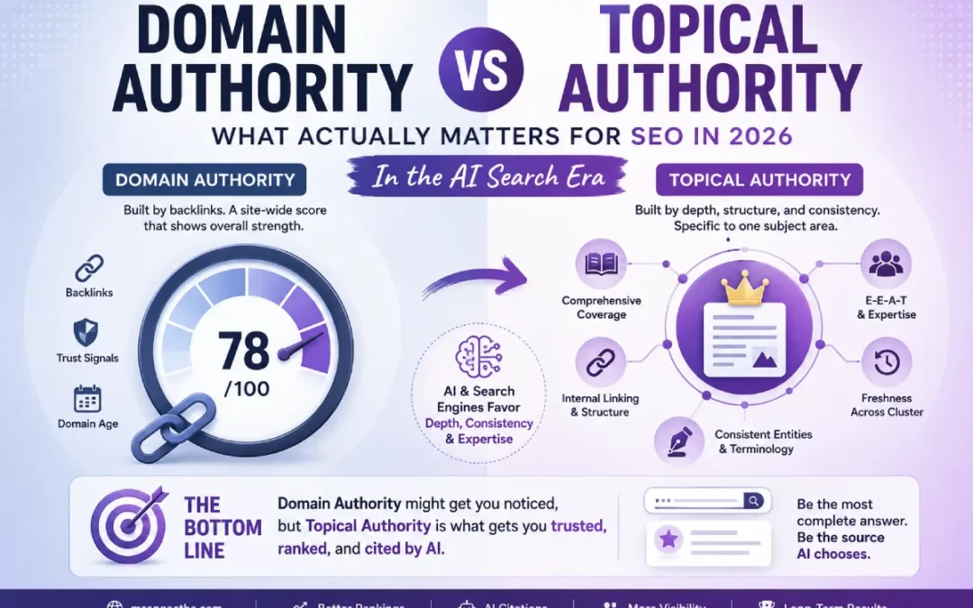 Domain Authority vs Topical Authority: What Actually Matters for SEO in 2026