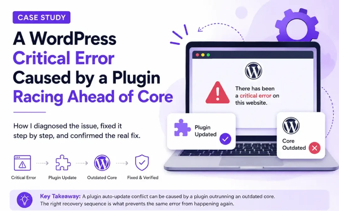 WordPress Critical Error Caused by Plugin/Core Mismatch